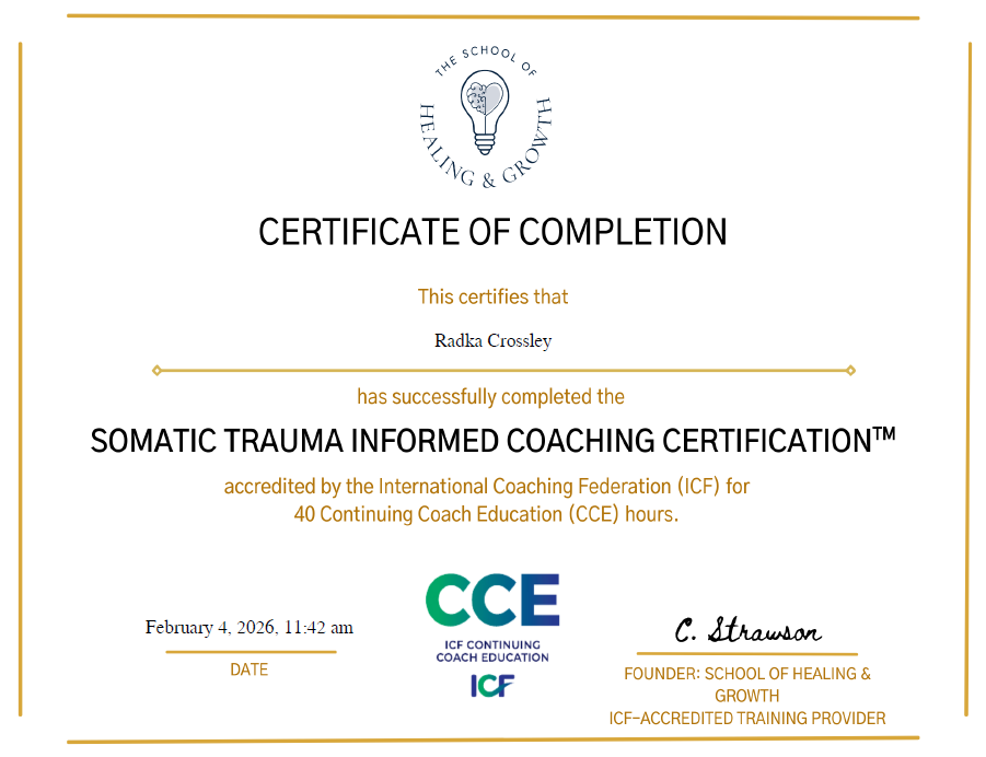 Somatic Trauma Informed Coaching Certification